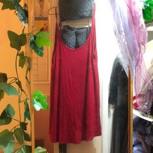 Urban outfitters sexy red mini flowy dress